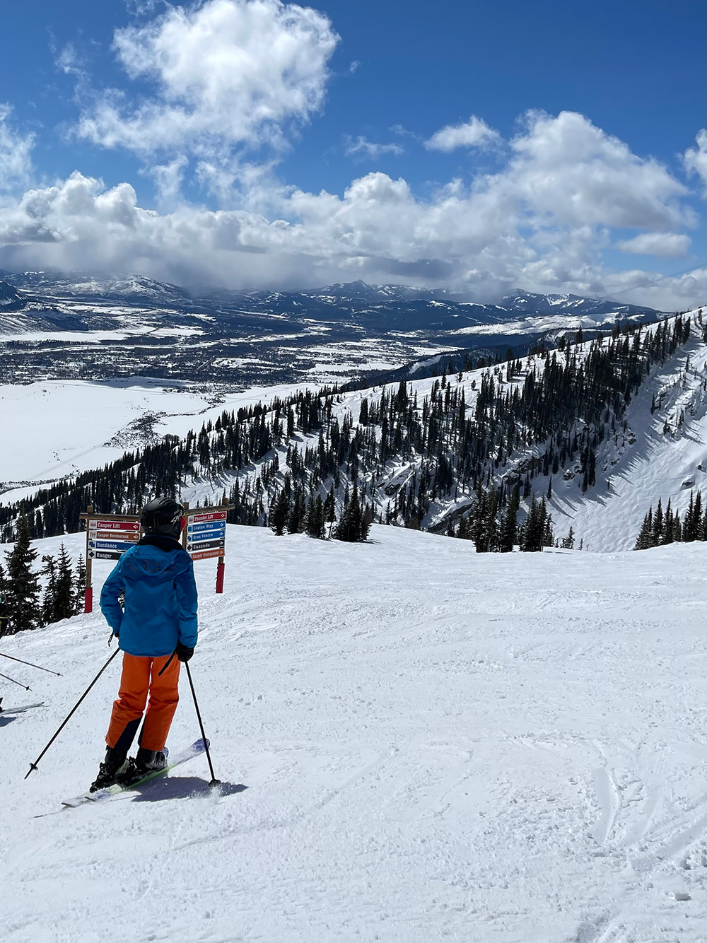 Oliver takes in the fresh air on the slopes at Jackson Hole, Wyoming. March, 2021